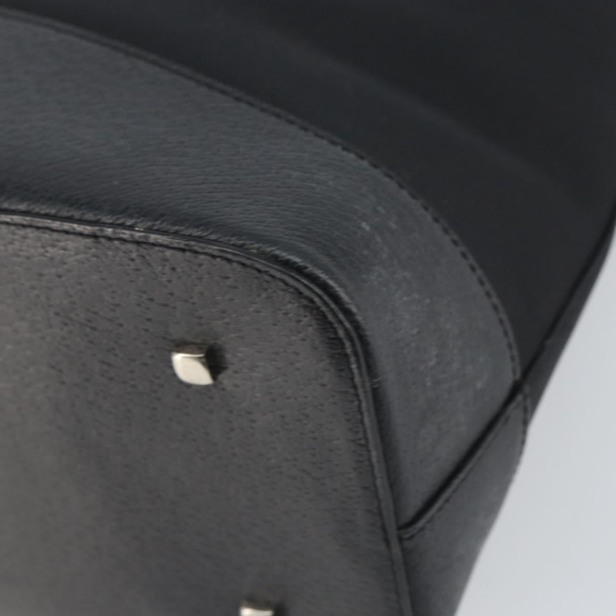 FENDI Zucca Canvas Tote Bag Black Brown Auth 164534