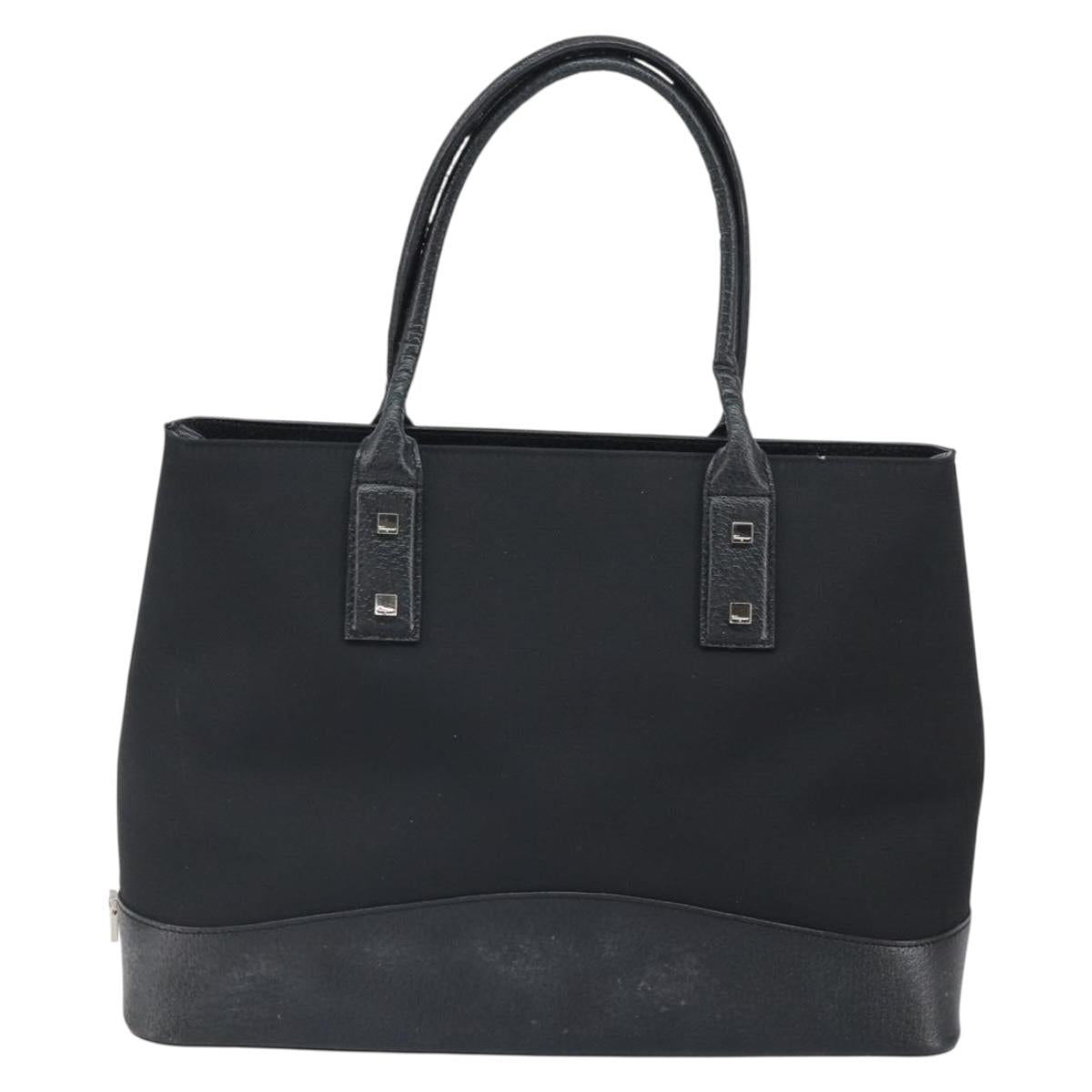 FENDI Zucca Canvas Tote Bag Black Brown Auth 164534
