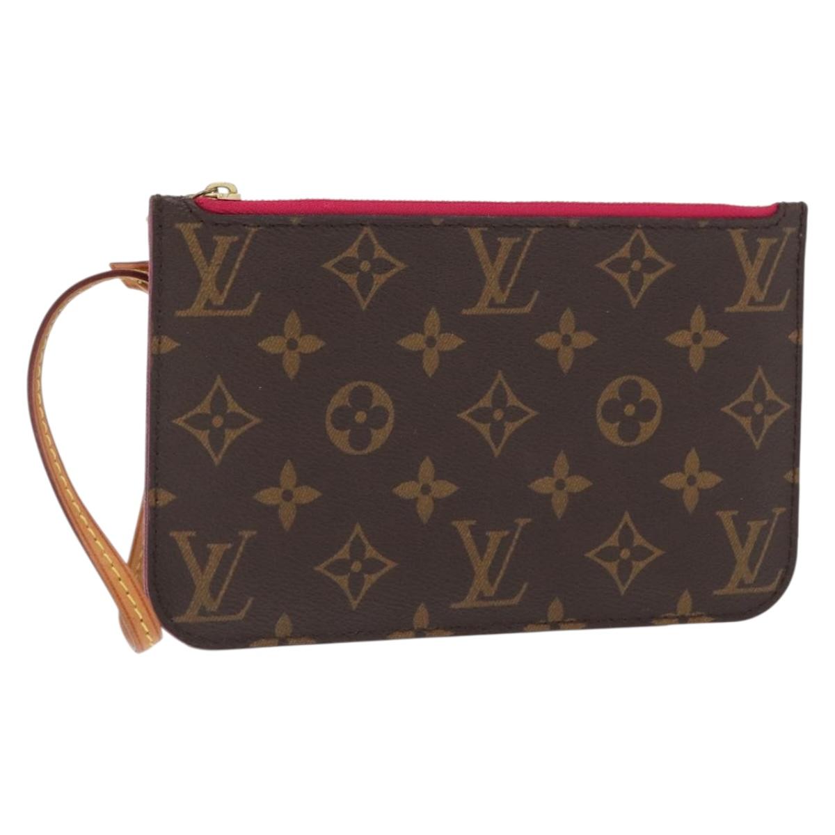 LOUIS VUITTON Monogram Neverfull PM Pouch LV Auth 164541