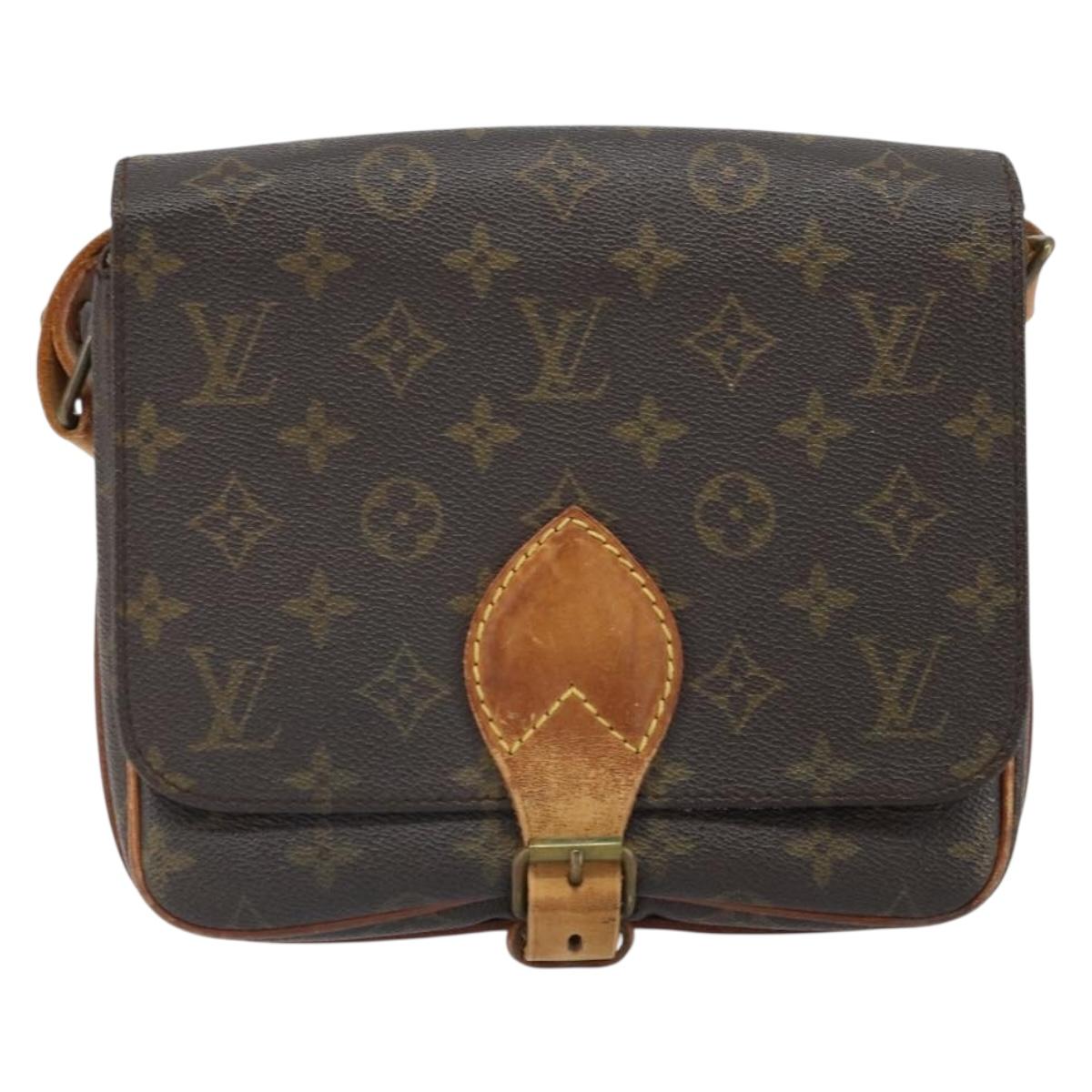 LOUIS VUITTON Monogram Cartouchiere MM Shoulder Bag M51253 LV Auth 164545