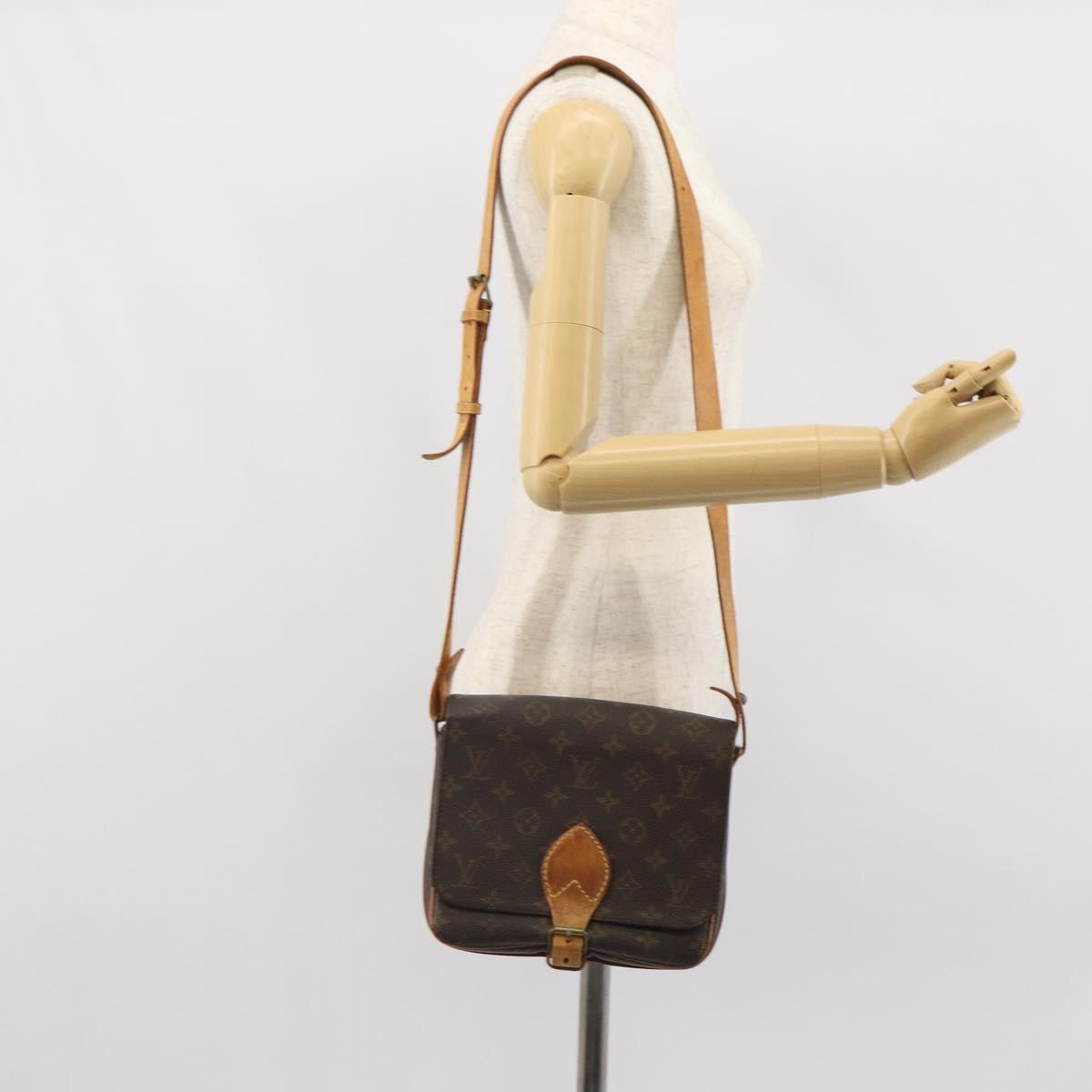 LOUIS VUITTON Monogram Cartouchiere MM Shoulder Bag M51253 LV Auth 164545