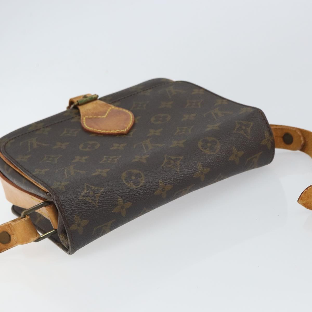 LOUIS VUITTON Monogram Cartouchiere MM Shoulder Bag M51253 LV Auth 164545