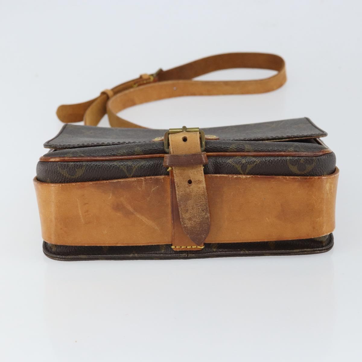 LOUIS VUITTON Monogram Cartouchiere MM Shoulder Bag M51253 LV Auth 164545