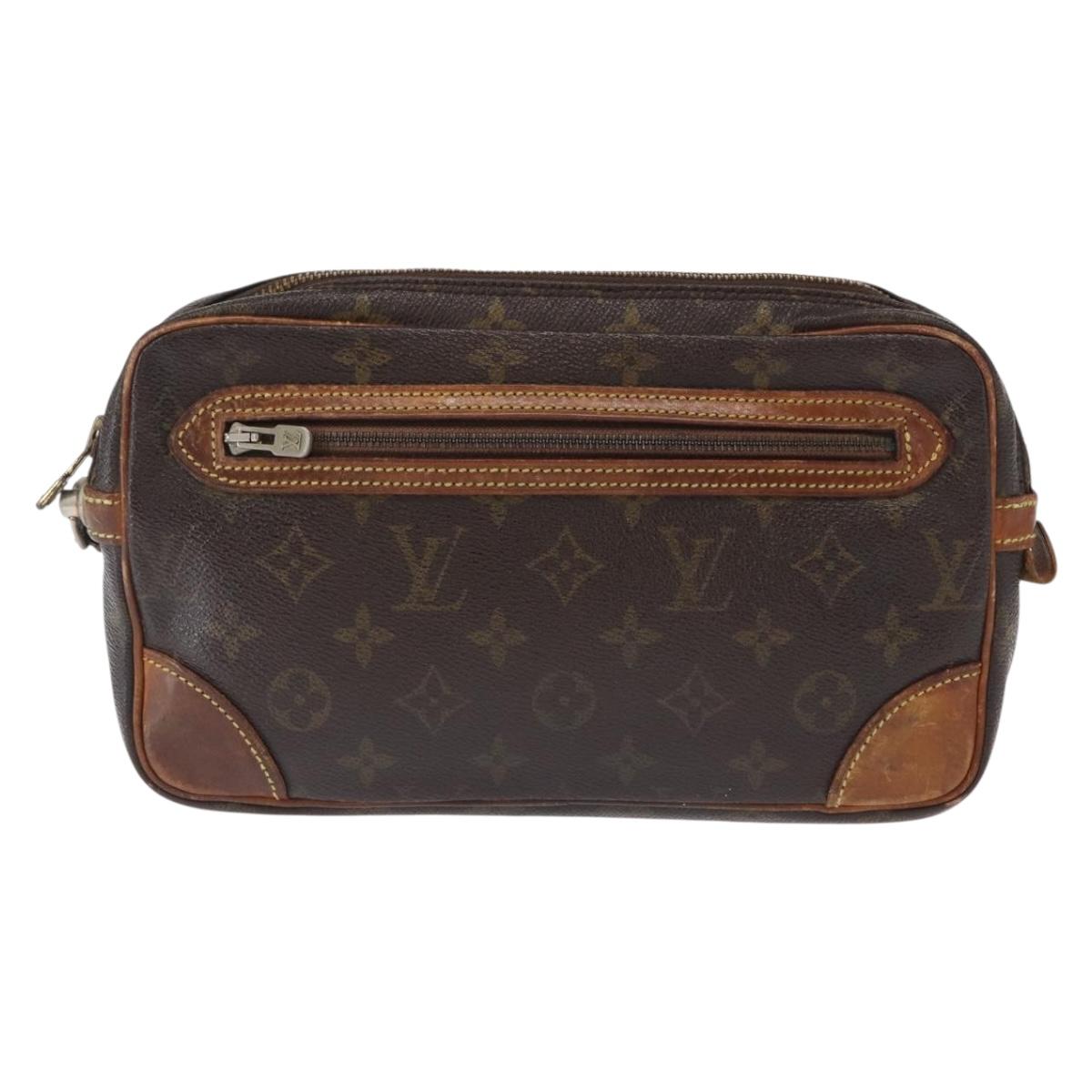 LOUIS VUITTON Monogram Marly Dragonne GM Clutch Bag M51825 LV Auth 164549