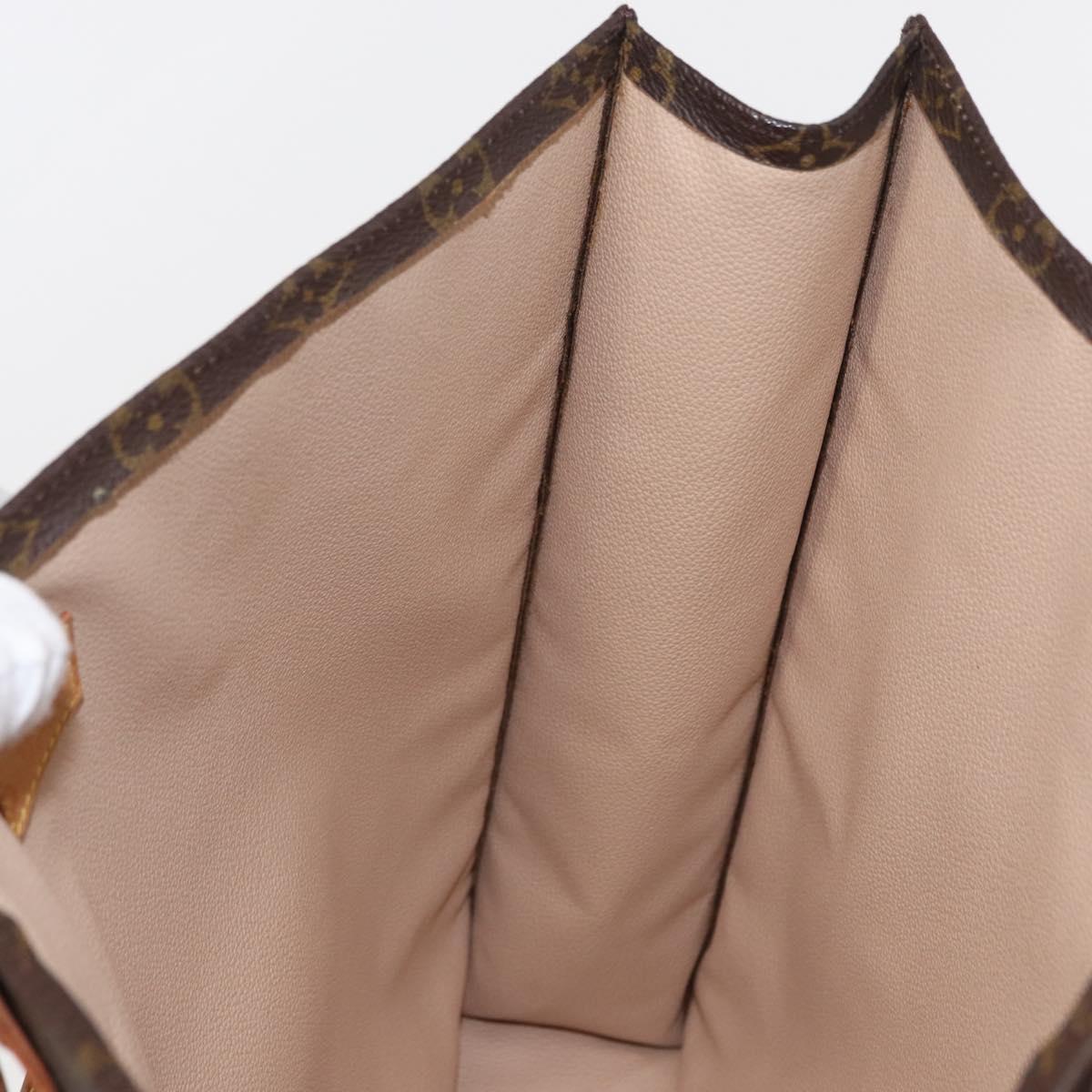 LOUIS VUITTON Monogram Sac Plat Hand Bag M51140 LV Auth 164562