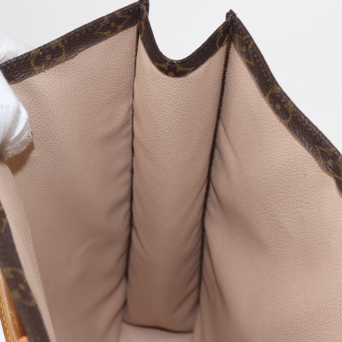 LOUIS VUITTON Monogram Sac Plat Hand Bag M51140 LV Auth 164562