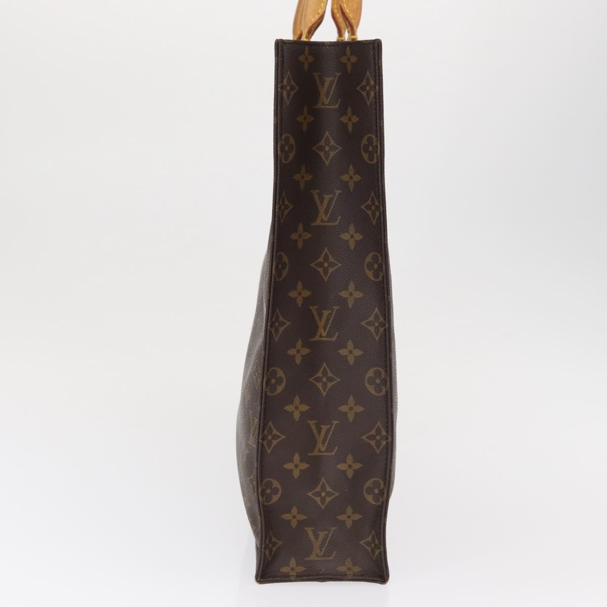 LOUIS VUITTON Monogram Sac Plat Hand Bag M51140 LV Auth 164562