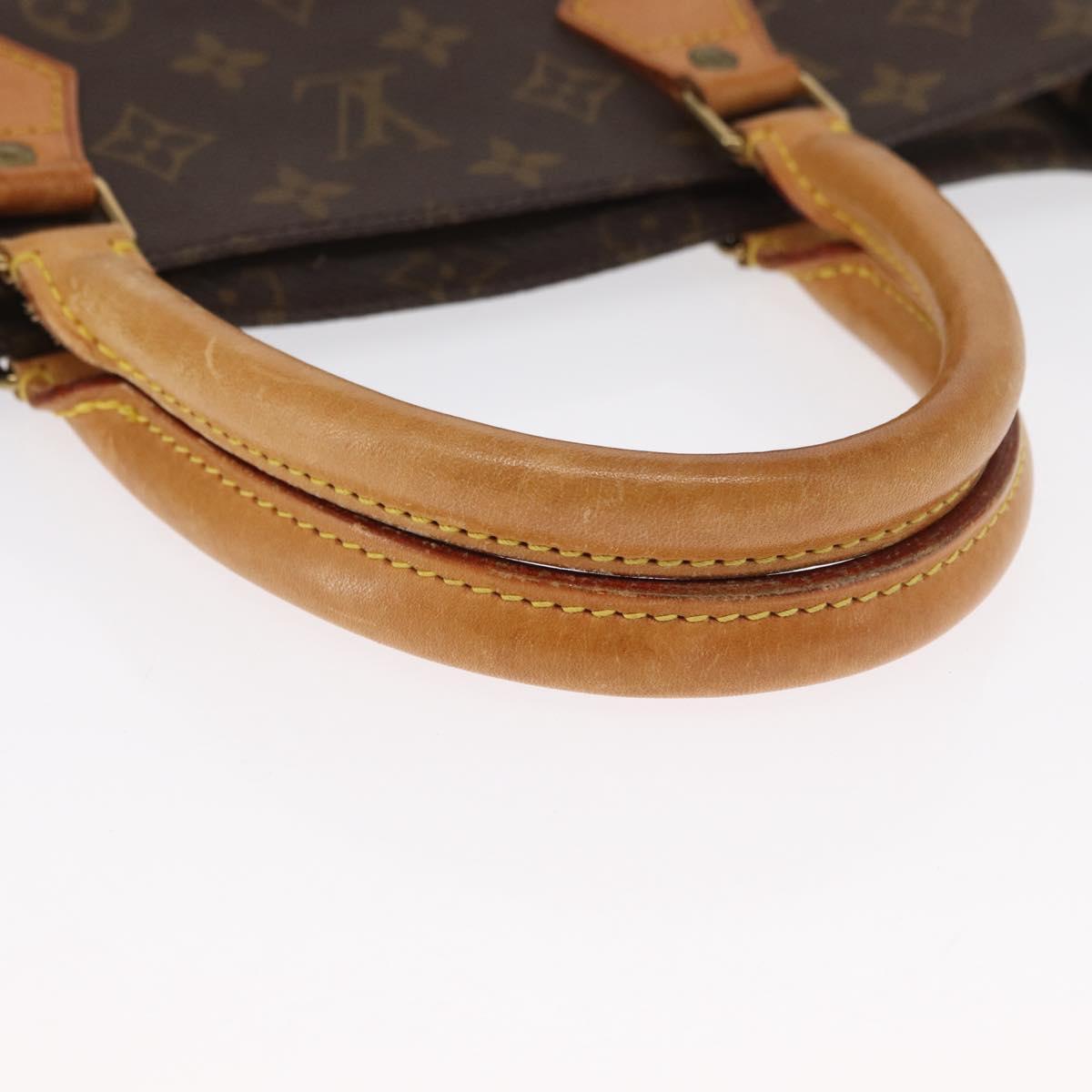 LOUIS VUITTON Monogram Sac Plat Hand Bag M51140 LV Auth 164562
