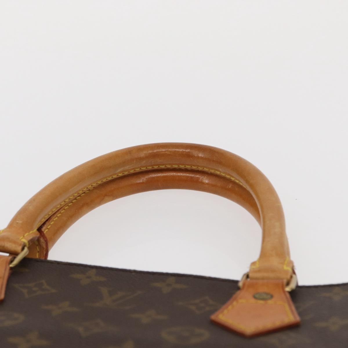 LOUIS VUITTON Monogram Sac Plat Hand Bag M51140 LV Auth 164562
