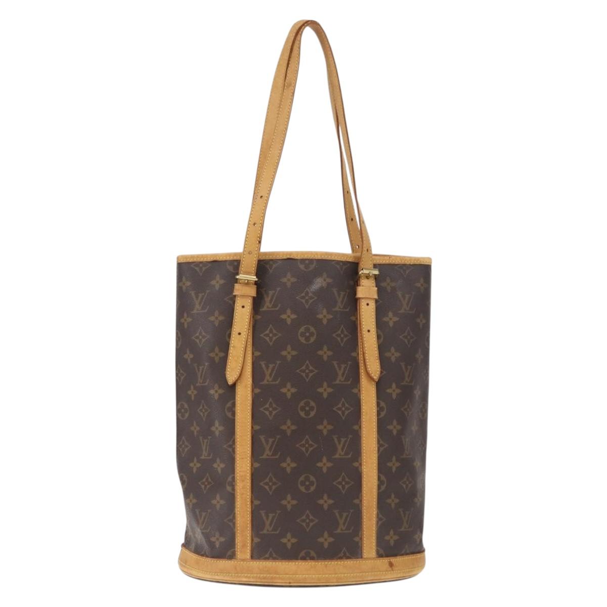 LOUIS VUITTON Monogram Bucket GM Shoulder Bag M42236 LV Auth 164564