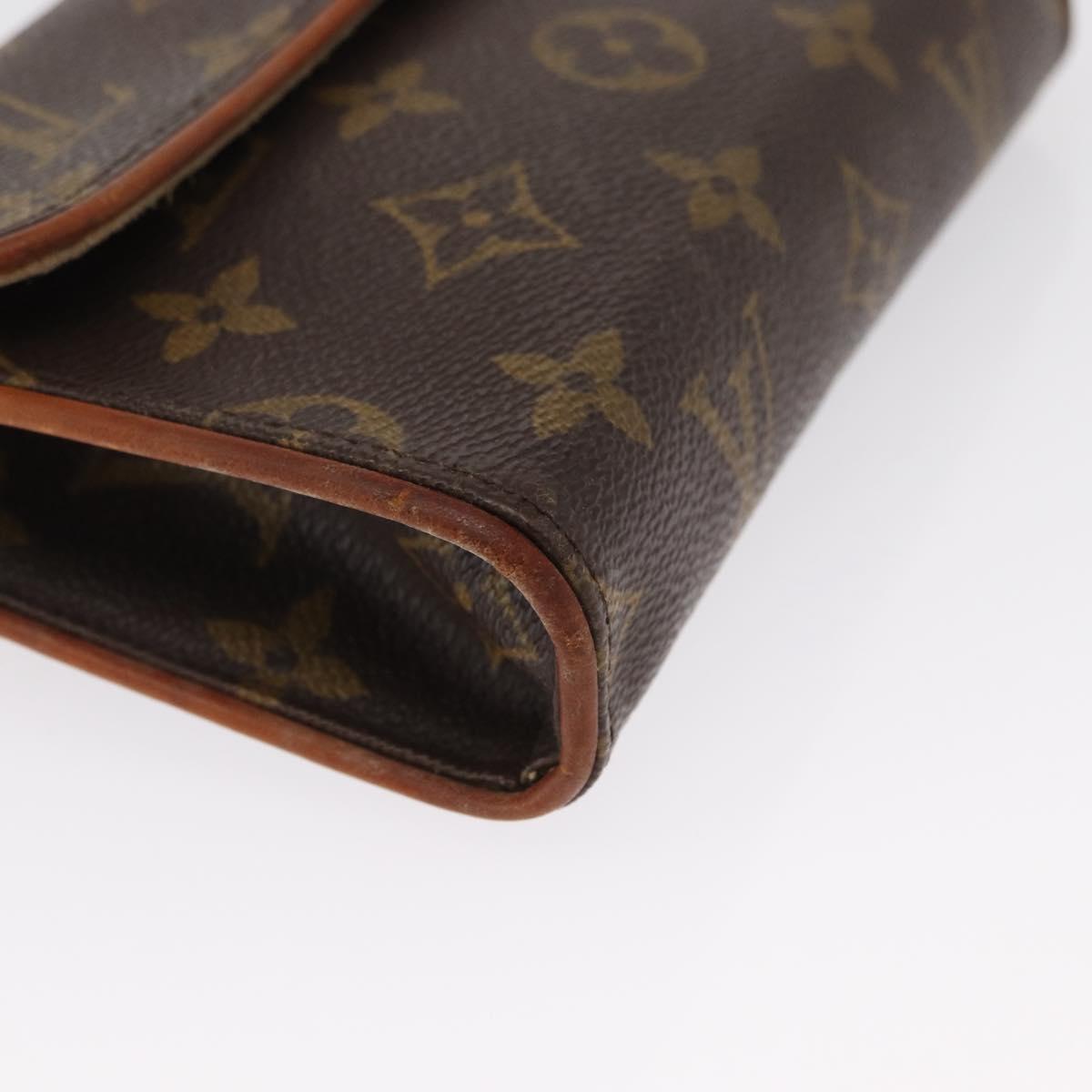 LOUIS VUITTON Monogram Pochette Florentine Waist bag M51855 LV Auth 164566