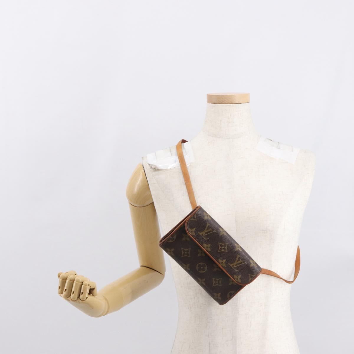 LOUIS VUITTON Monogram Pochette Florentine Waist bag M51855 LV Auth 164566