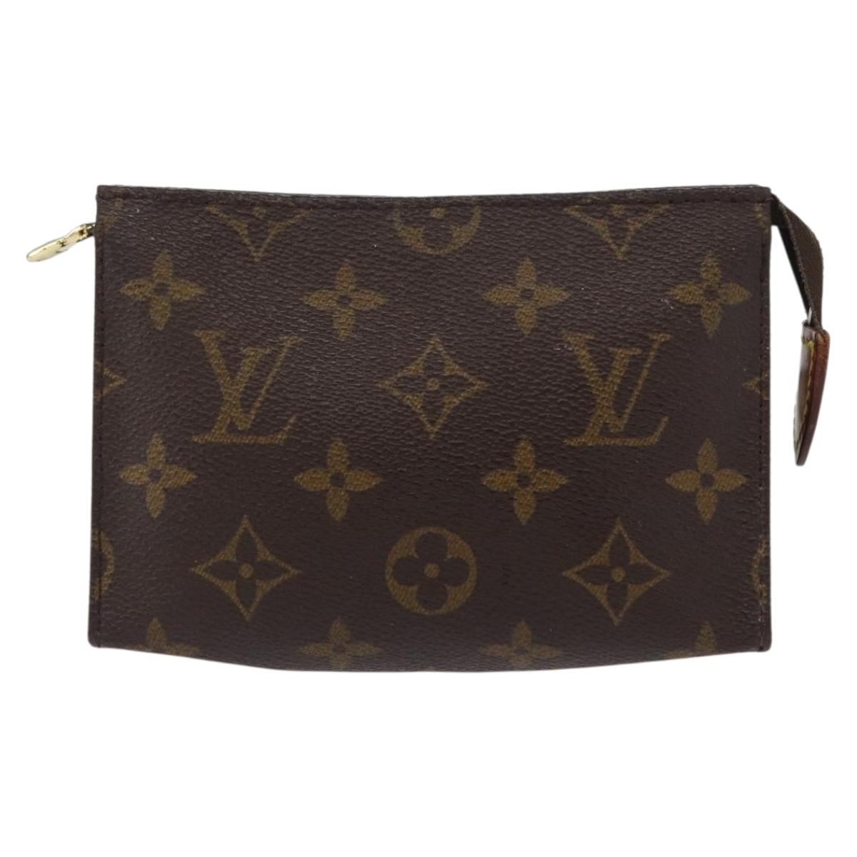 LOUIS VUITTON Monogram Poche Toilette 15 Pouch M47546 LV Auth 164567