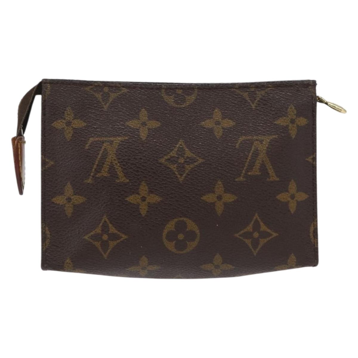 LOUIS VUITTON Monogram Poche Toilette 15 Pouch M47546 LV Auth 164567