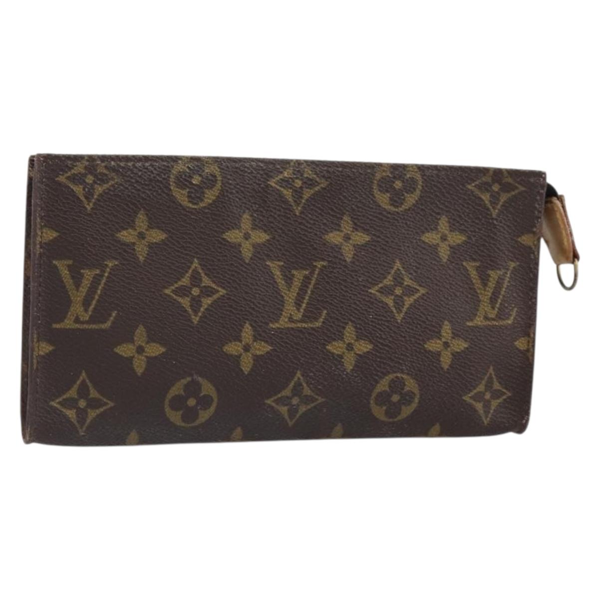 LOUIS VUITTON Monogram Bucket GM Accessory Pouch LV Auth 164569