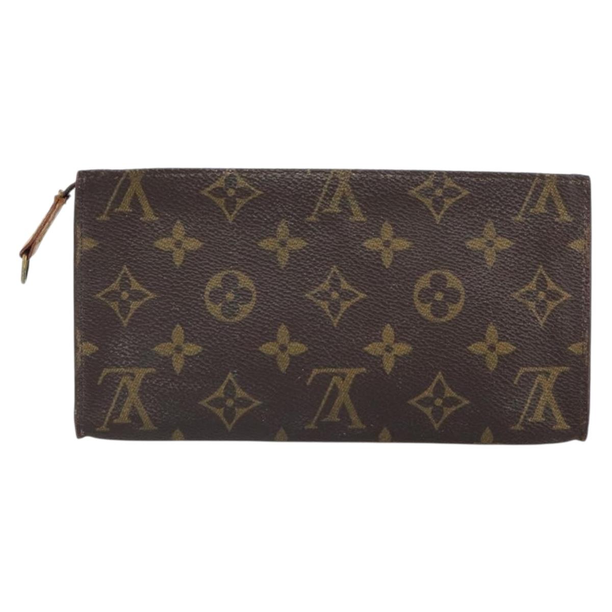 LOUIS VUITTON Monogram Bucket GM Accessory Pouch LV Auth 164569