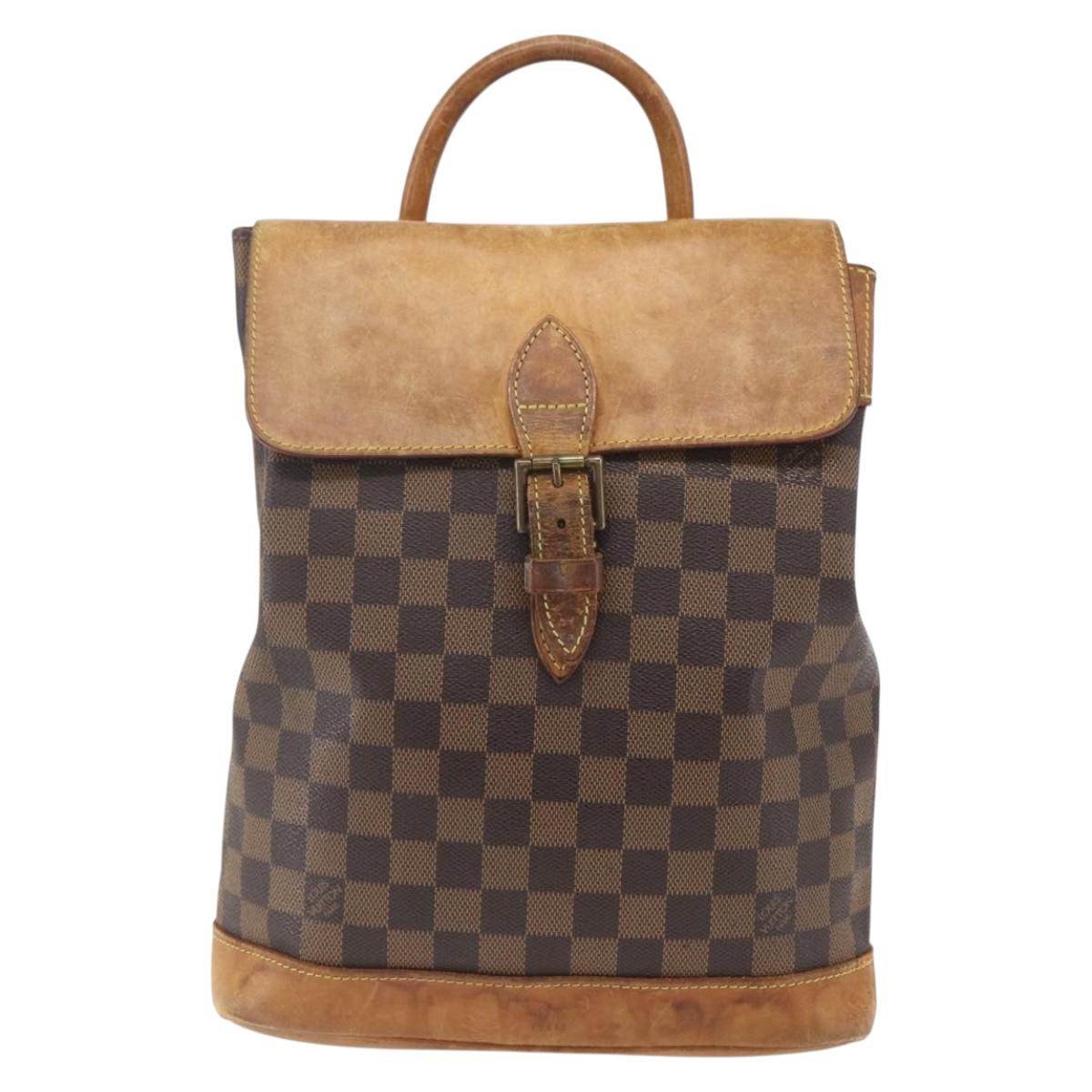 LOUIS VUITTON Damier Ebene Arlucan Backpack N99038 LV Auth 164574