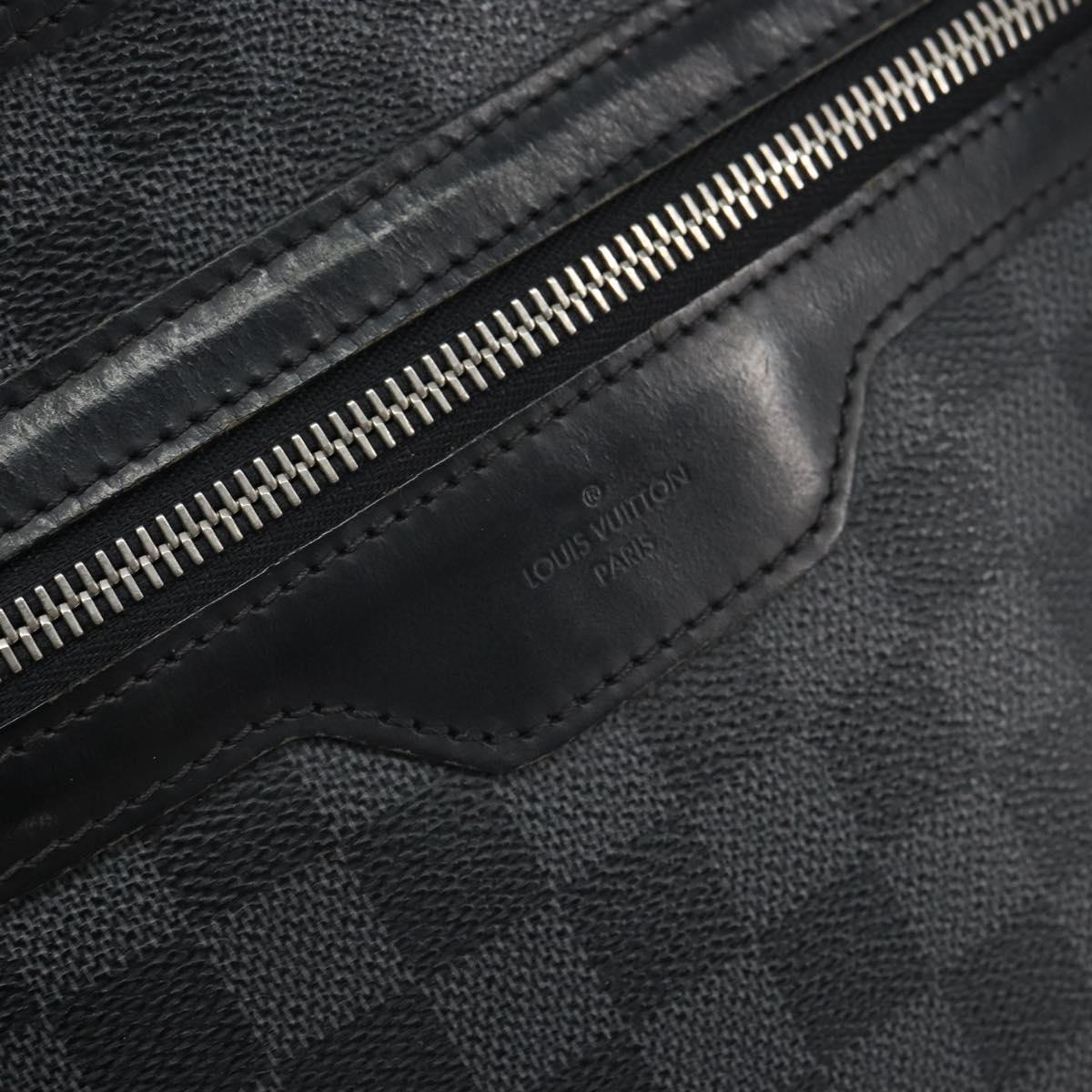 LOUIS VUITTON Damier Graphite Tomas Shoulder Bag N58028 LV Auth 164577