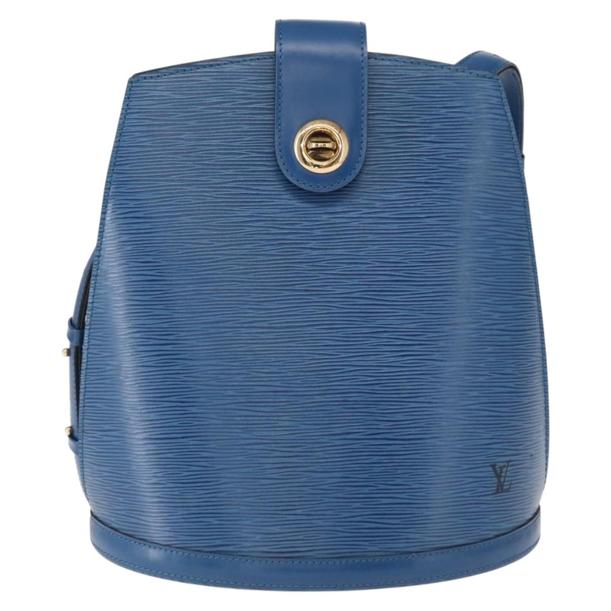 LOUIS VUITTON Epi Cluny Shoulder Bag Blue M52255 LV Auth 164580