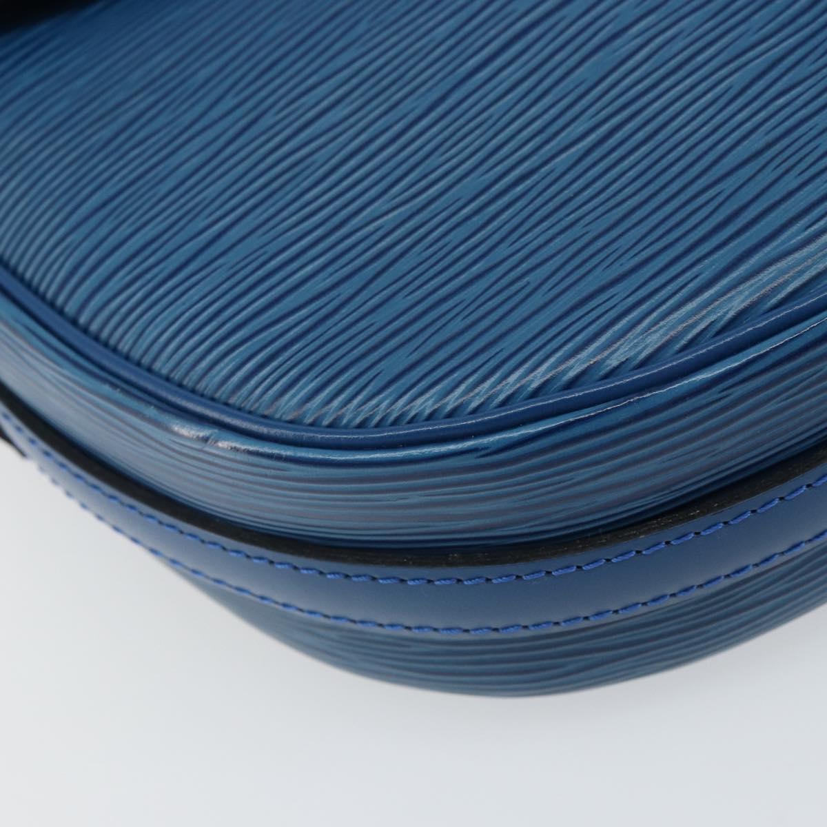 LOUIS VUITTON Epi Jeune Fille MM Shoulder Bag Toledo Blue M52155 LV Auth 164582