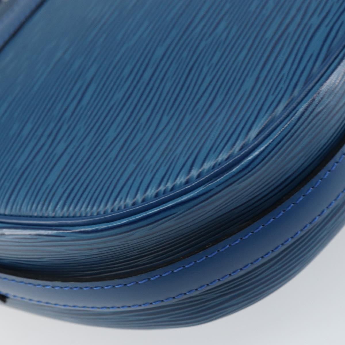 LOUIS VUITTON Epi Jeune Fille MM Shoulder Bag Toledo Blue M52155 LV Auth 164582