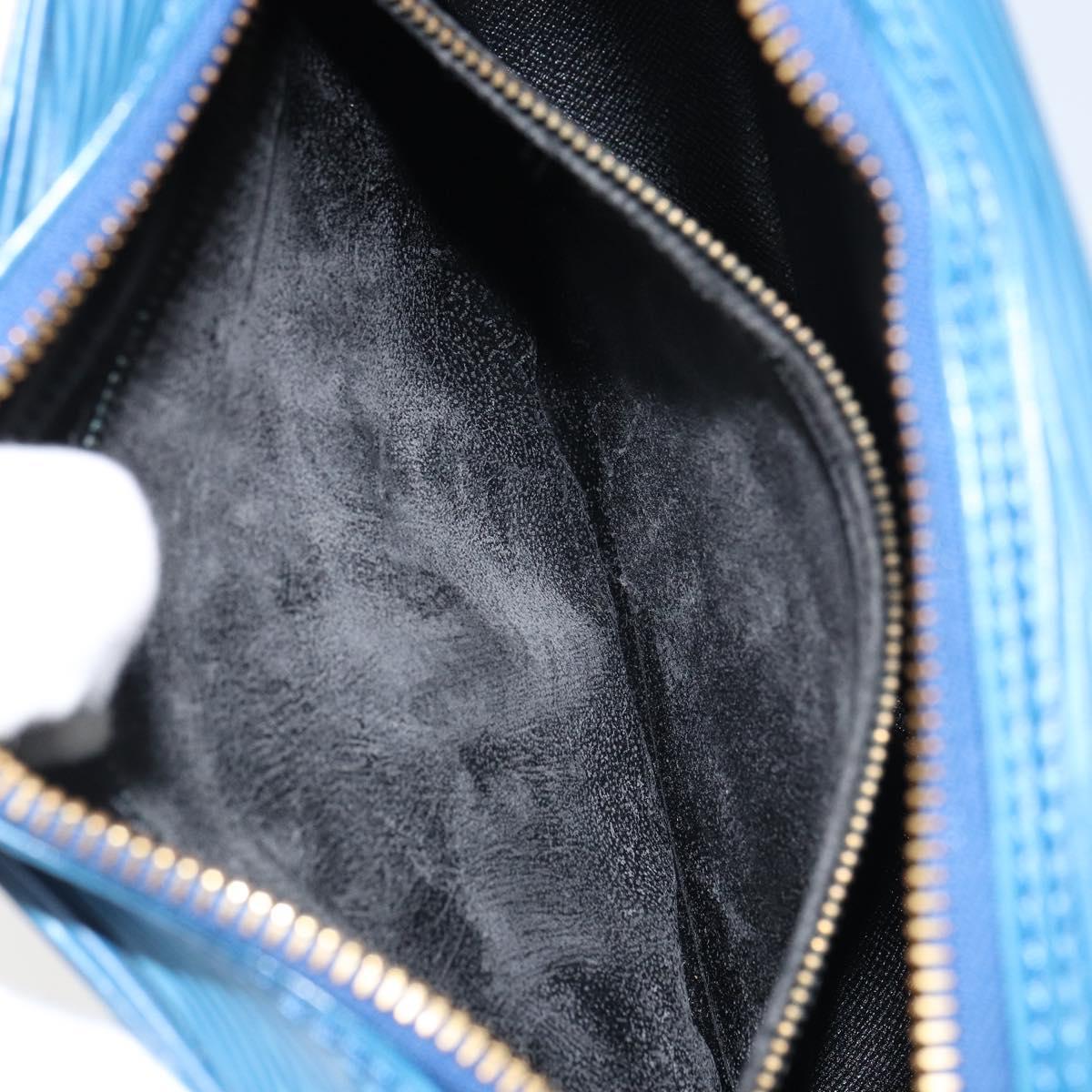 LOUIS VUITTON Epi Jeune Fille MM Shoulder Bag Toledo Blue M52155 LV Auth 164582