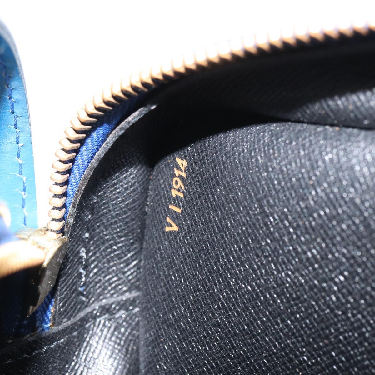 LOUIS VUITTON Epi Jeune Fille MM Shoulder Bag Toledo Blue M52155 LV Auth 164582