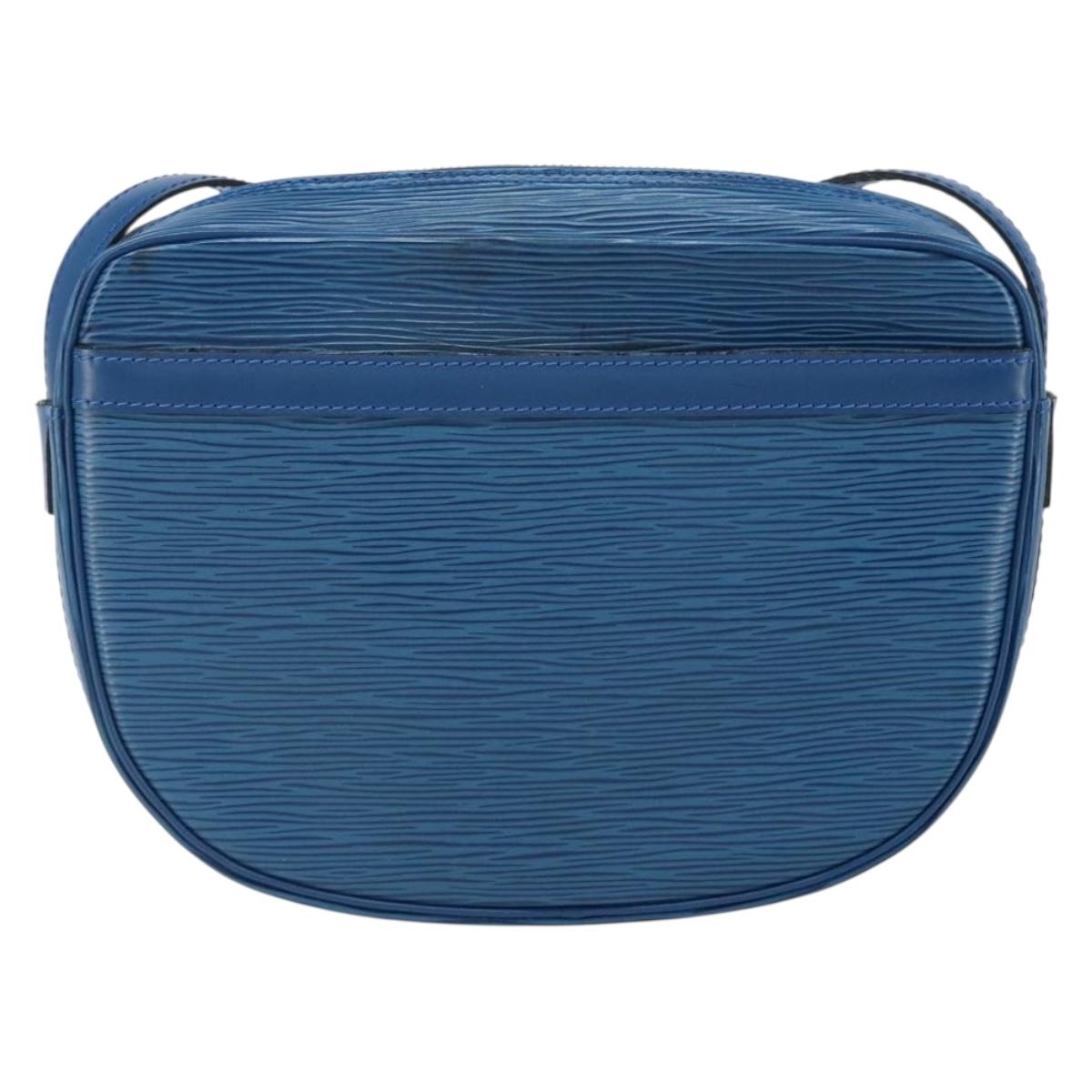 LOUIS VUITTON Epi Jeune Fille MM Shoulder Bag Toledo Blue M52155 LV Auth 164582