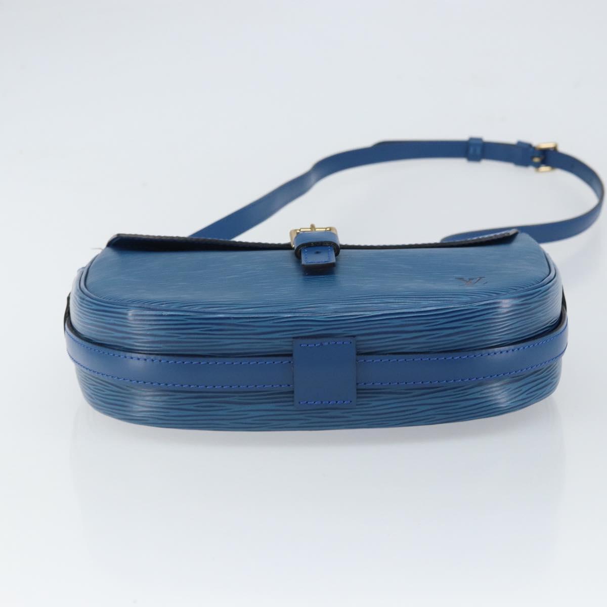 LOUIS VUITTON Epi Jeune Fille MM Shoulder Bag Toledo Blue M52155 LV Auth 164582