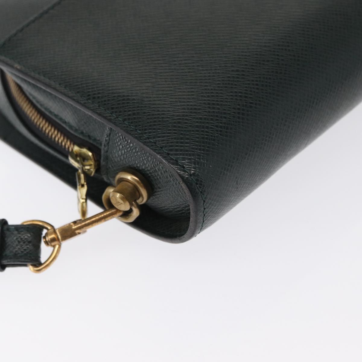 LOUIS VUITTON Taiga Baikal Clutch Bag Epicea M30184 LV Auth 164586