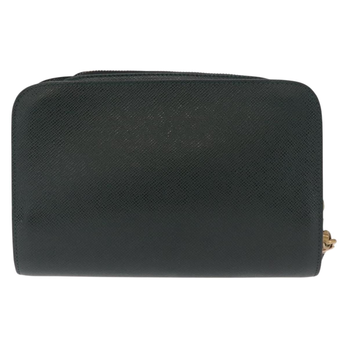 LOUIS VUITTON Taiga Baikal Clutch Bag Epicea M30184 LV Auth 164586