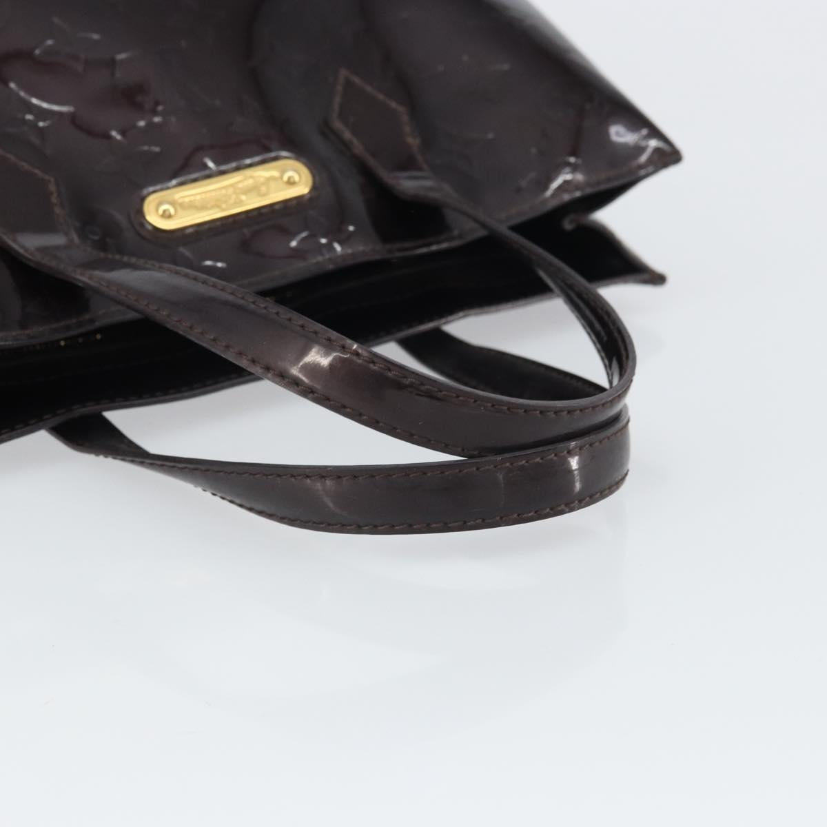 LOUIS VUITTON Monogram Vernis Wilshire PM Hand Bag Amarante M93641 Auth 164589