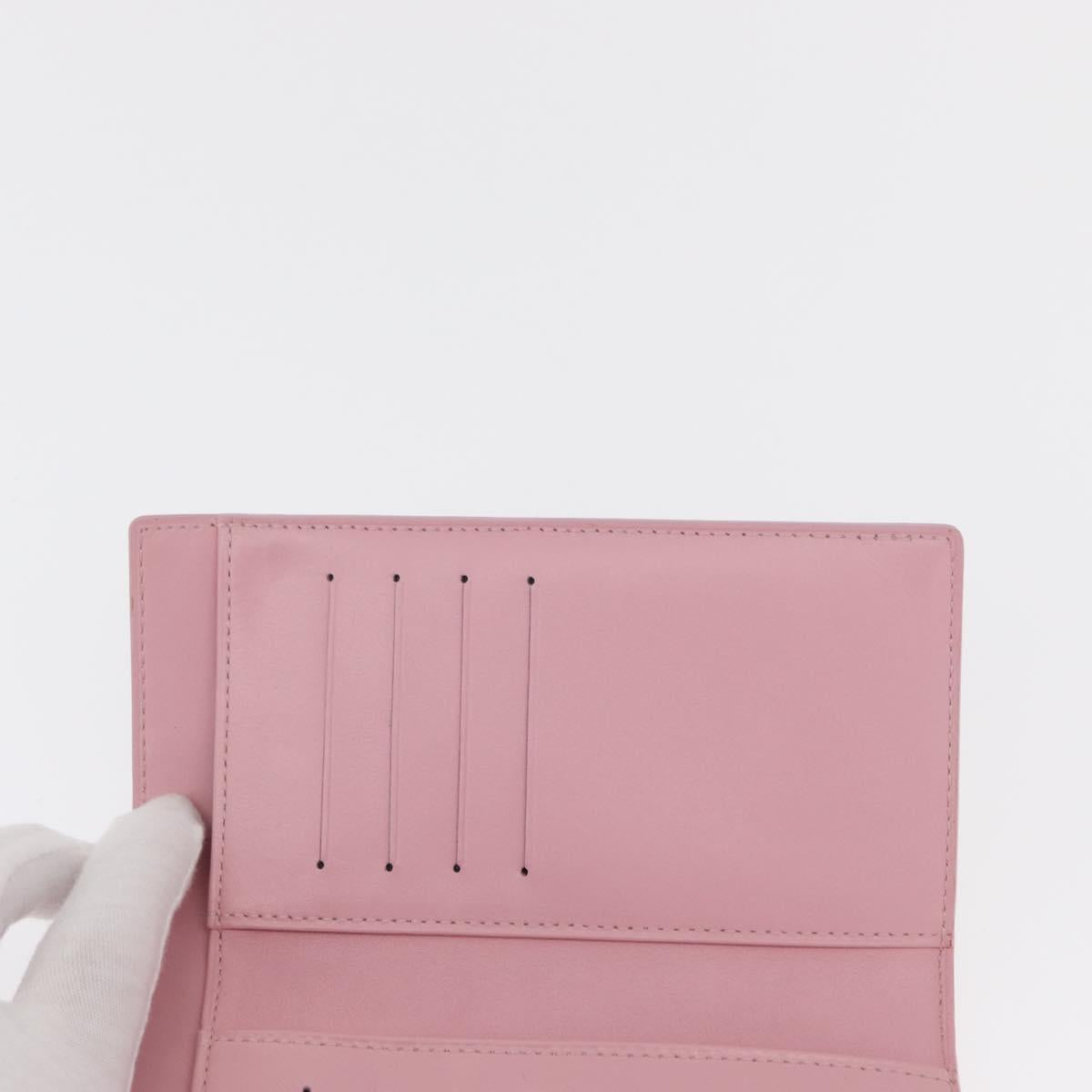 LOUIS VUITTON Monogram Vernis Walker Wallet Marshmallow Pink M91035 Auth 164598