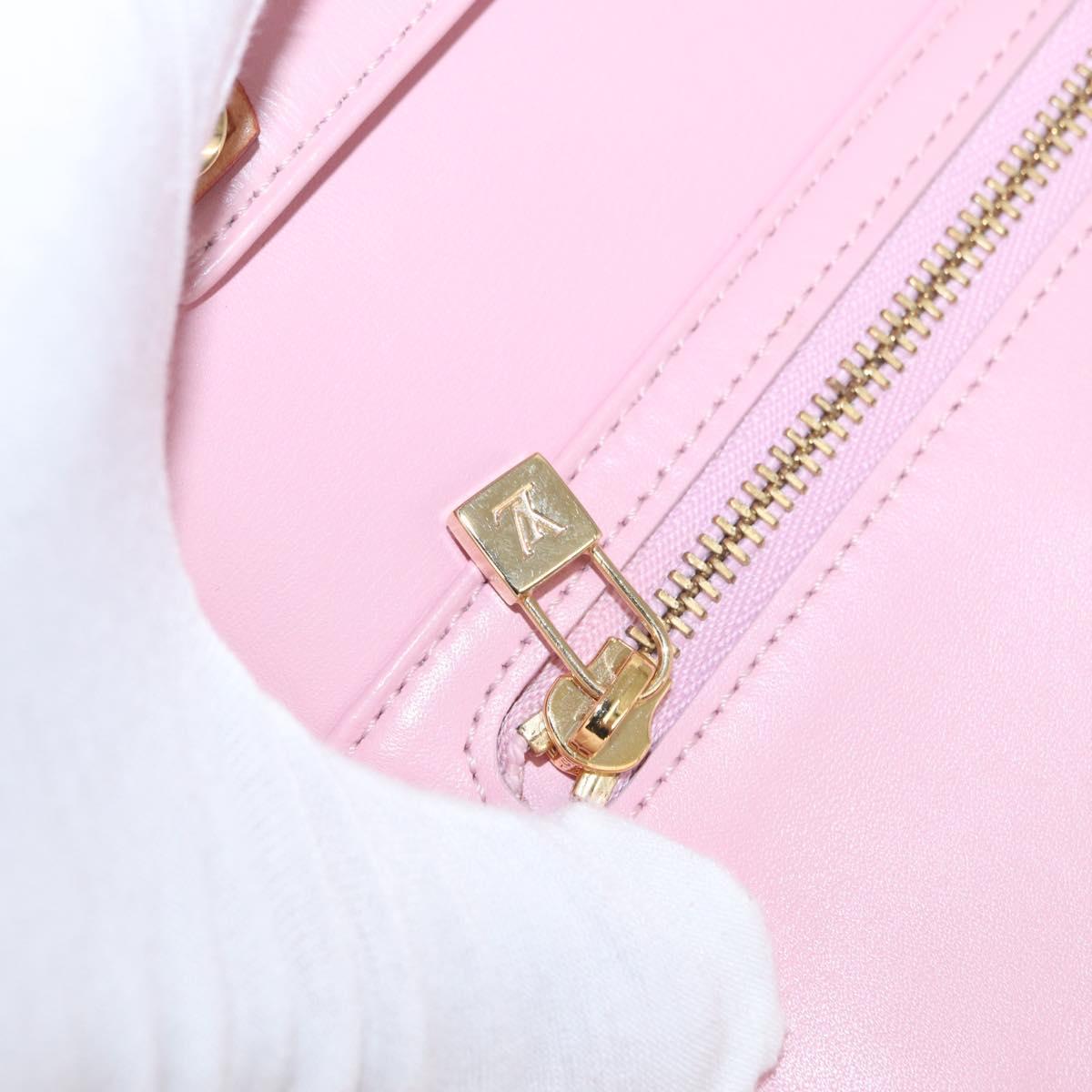 LOUIS VUITTON Monogram Vernis Walker Wallet Marshmallow Pink M91035 Auth 164598
