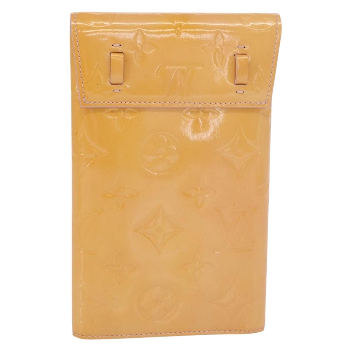 LOUIS VUITTON Monogram Vernis Walker Wallet Marshmallow Pink M91035 Auth 164598
