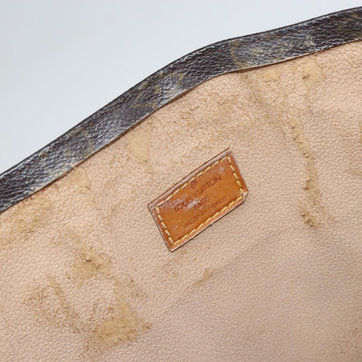 LOUIS VUITTON Monogram Sac Plat Hand Bag M51140 LV Auth 164613