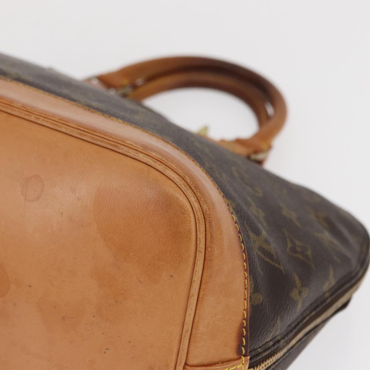 LOUIS VUITTON Monogram Alma Hand Bag M51130 LV Auth 164621