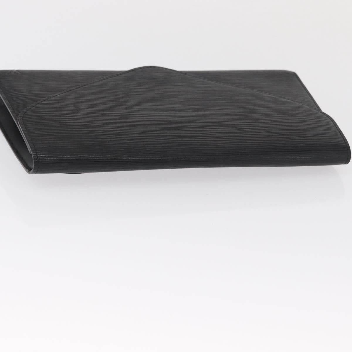 LOUIS VUITTON Epi Art Deco Clutch Bag Black M52632 LV Auth 164629