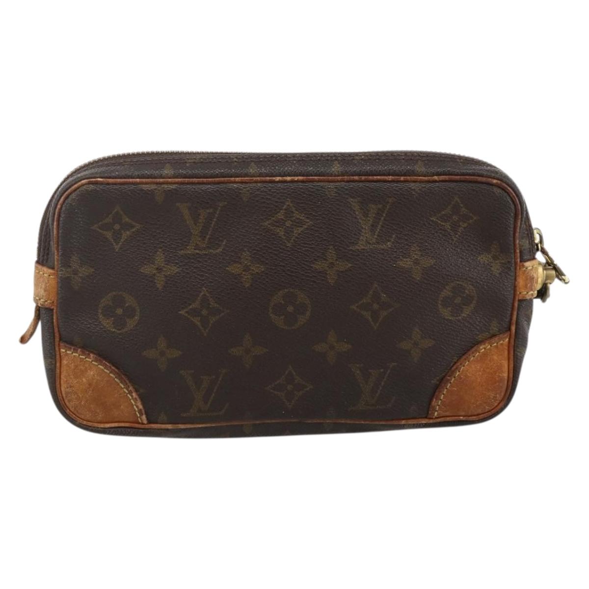 LOUIS VUITTON Monogram Clutch Bag 3 Set LV Auth 164632