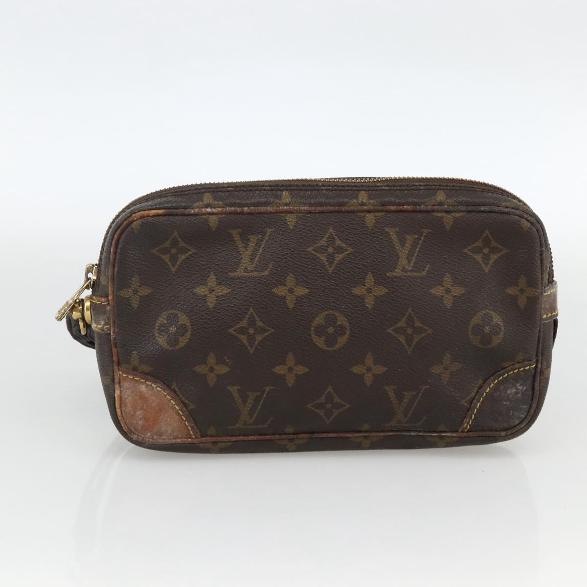 LOUIS VUITTON Monogram Clutch Bag 3 Set LV Auth 164632