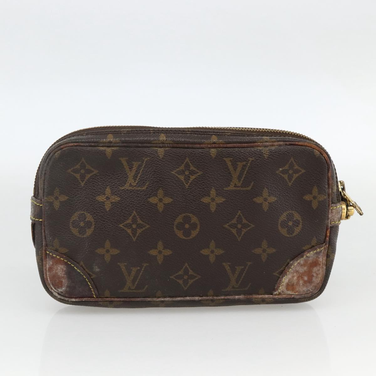 LOUIS VUITTON Monogram Clutch Bag 3 Set LV Auth 164632