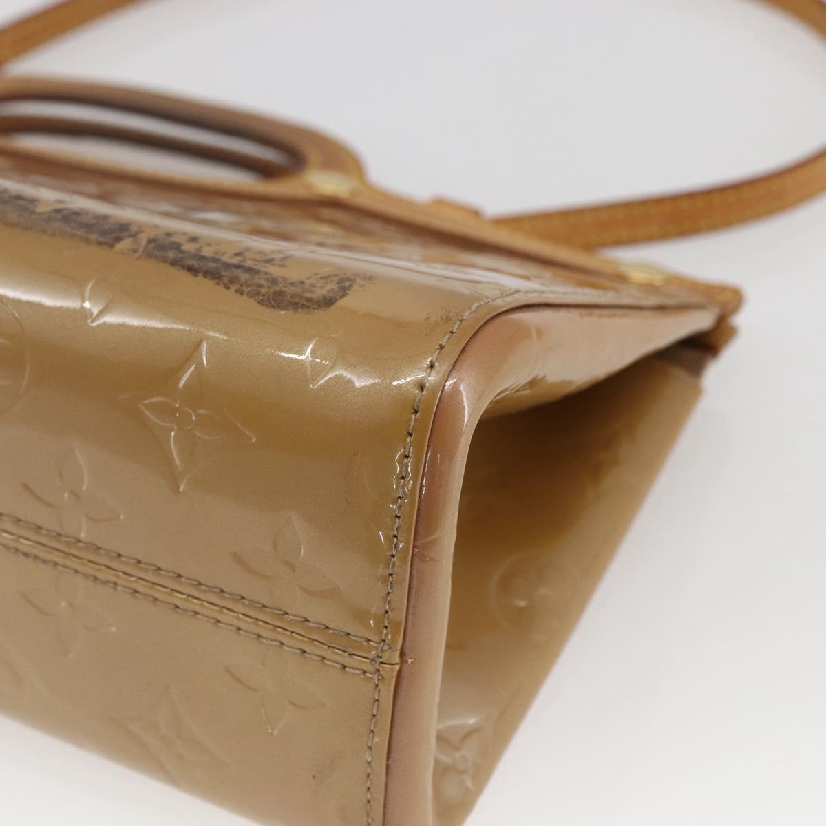 LOUIS VUITTON Monogram Vernis Roxbury Drive Bag 2Way Noisette M91372 Auth 164676