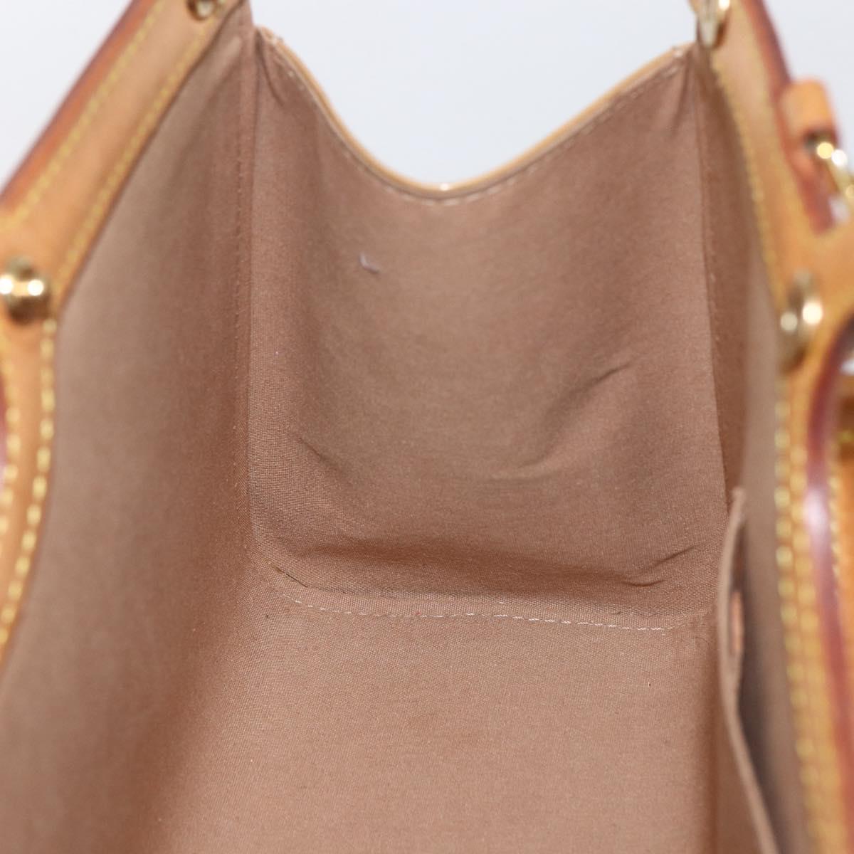 LOUIS VUITTON Monogram Vernis Roxbury Drive Bag 2Way Noisette M91372 Auth 164676