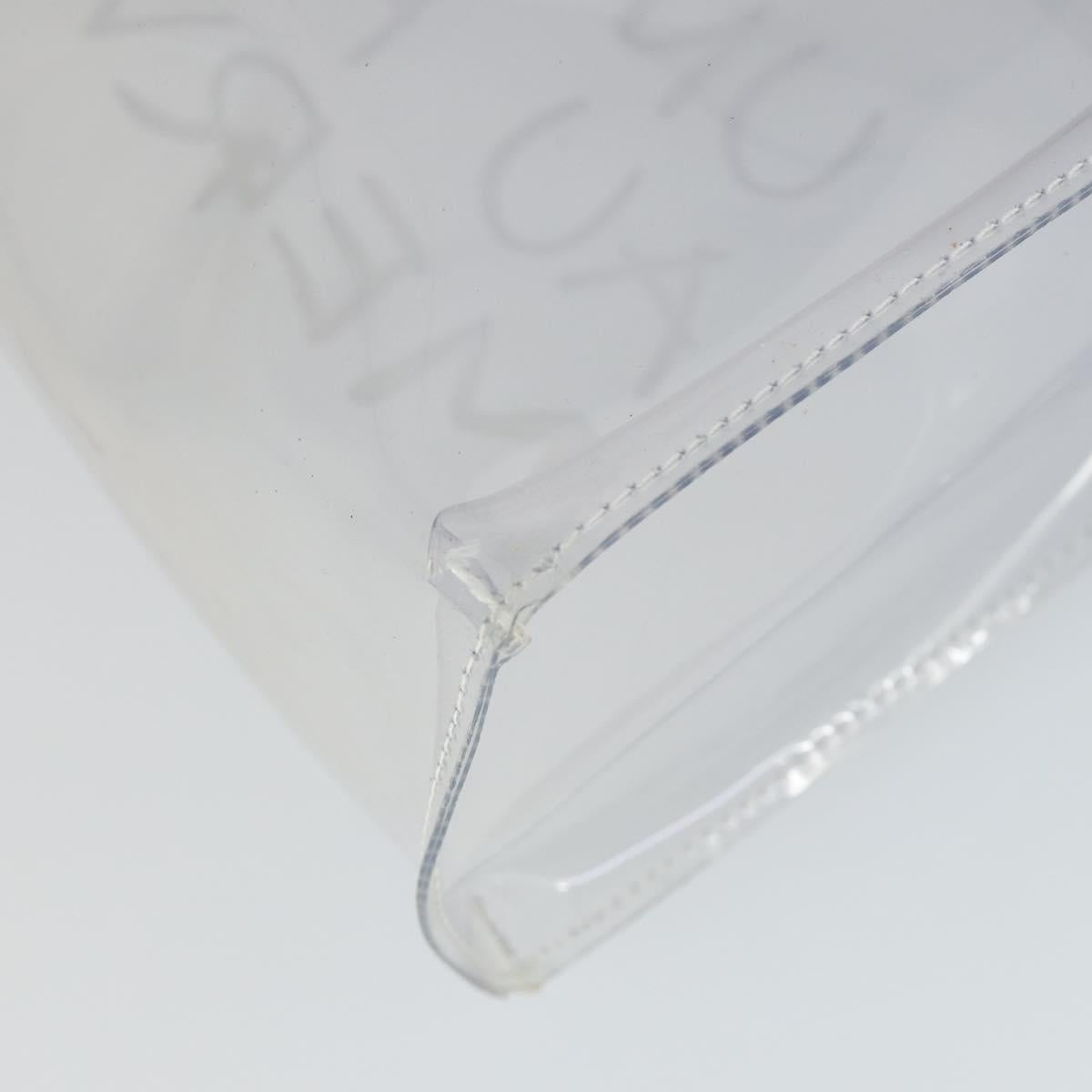 HERMES Vinyl Kelly Hand Bag Vinyl Clear Auth 164684