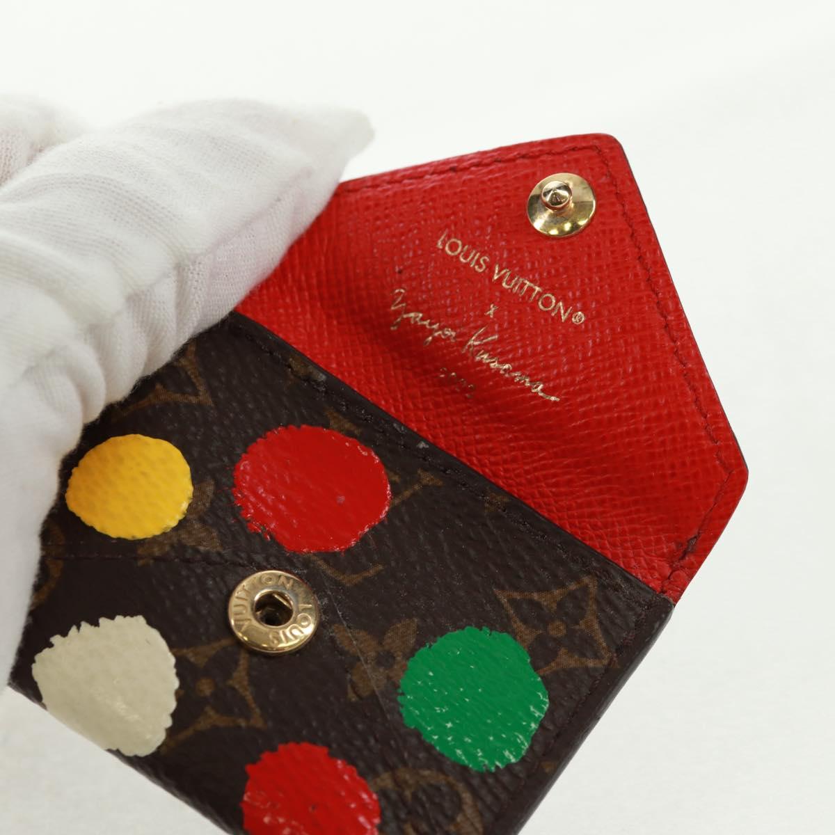 LOUIS VUITTON Yayoi Kusama Porte Cles Kirigami Painted Dots M01209 Auth 164694M