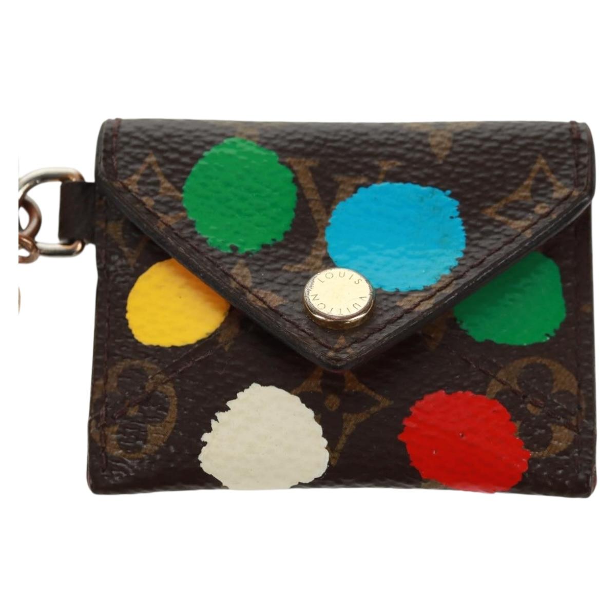 LOUIS VUITTON Yayoi Kusama Porte Cles Kirigami Painted Dots M01209 Auth 164694M
