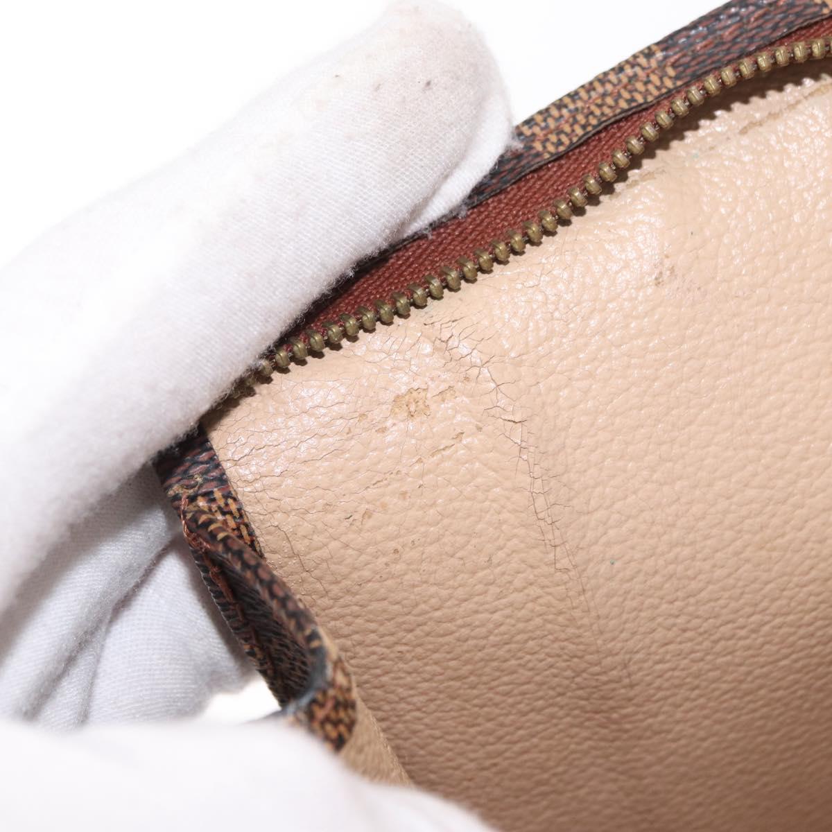 LOUIS VUITTON Damier Ebene Poche Toilette 26 Pouch N47543 LV Auth 164696