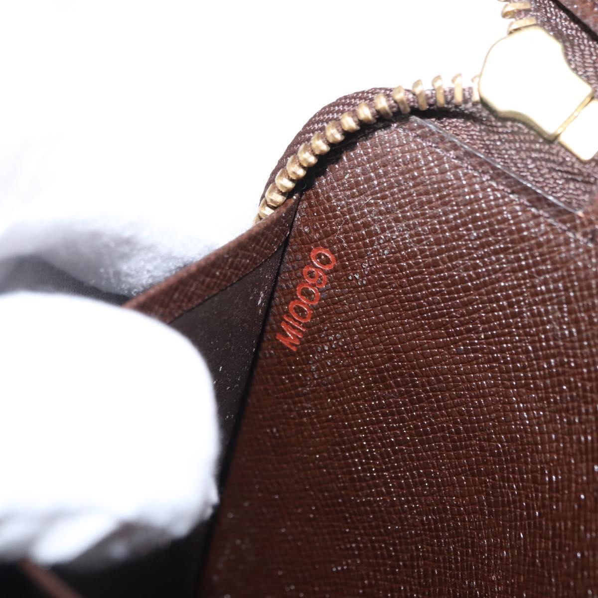 LOUIS VUITTON Damier Ebene Zippy Organizer Long Wallet N60003 LV Auth 164703V