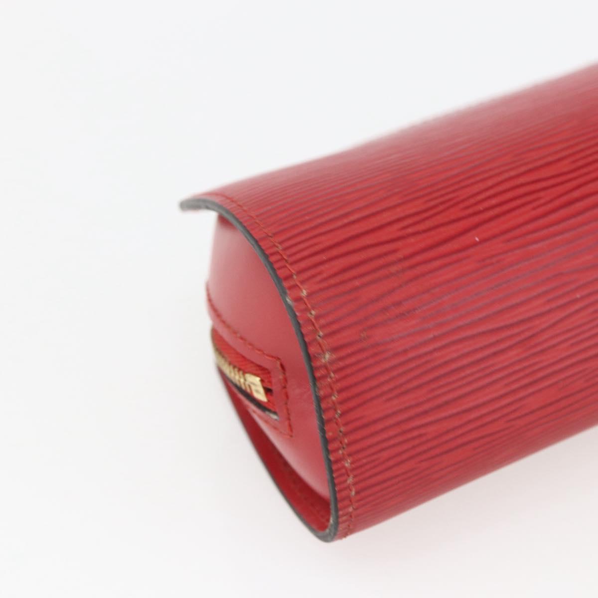 LOUIS VUITTON Epi Dauphine PM Pouch Castilian Red M48447 LV Auth 164704