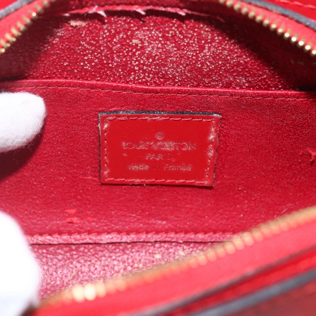 LOUIS VUITTON Epi Dauphine PM Pouch Castilian Red M48447 LV Auth 164704